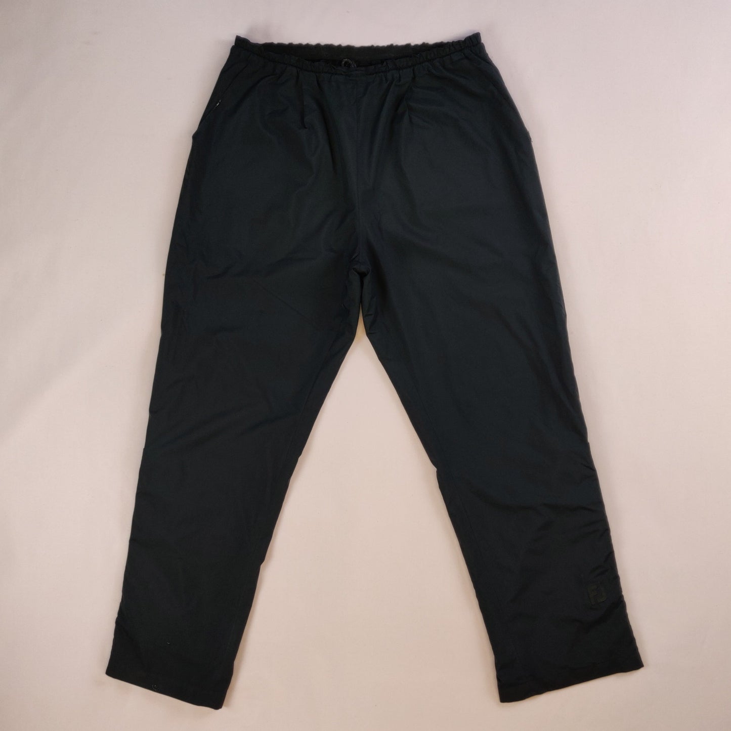FootJoy Dryjoys Black Tracksuit Bottoms Windbreaker Golf Track Pants Men Medium