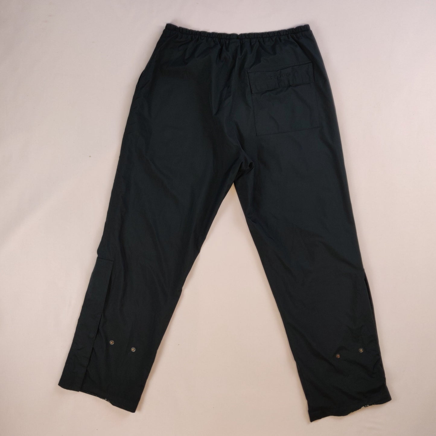 FootJoy Dryjoys Black Tracksuit Bottoms Windbreaker Golf Track Pants Men Medium