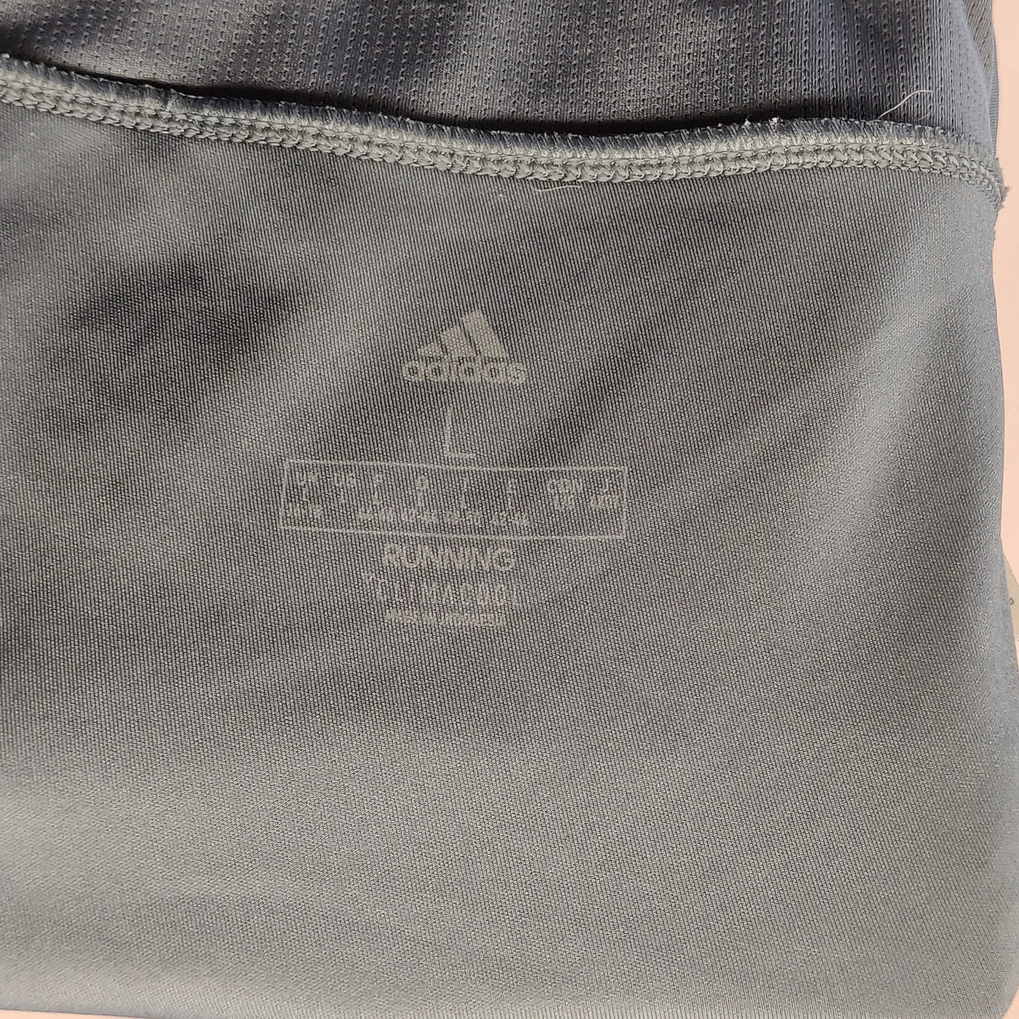 Adidas Own The Run ClimaCool Blue Mid Rise Leggings Women Size Large UK 16-18 ~ DZ2317