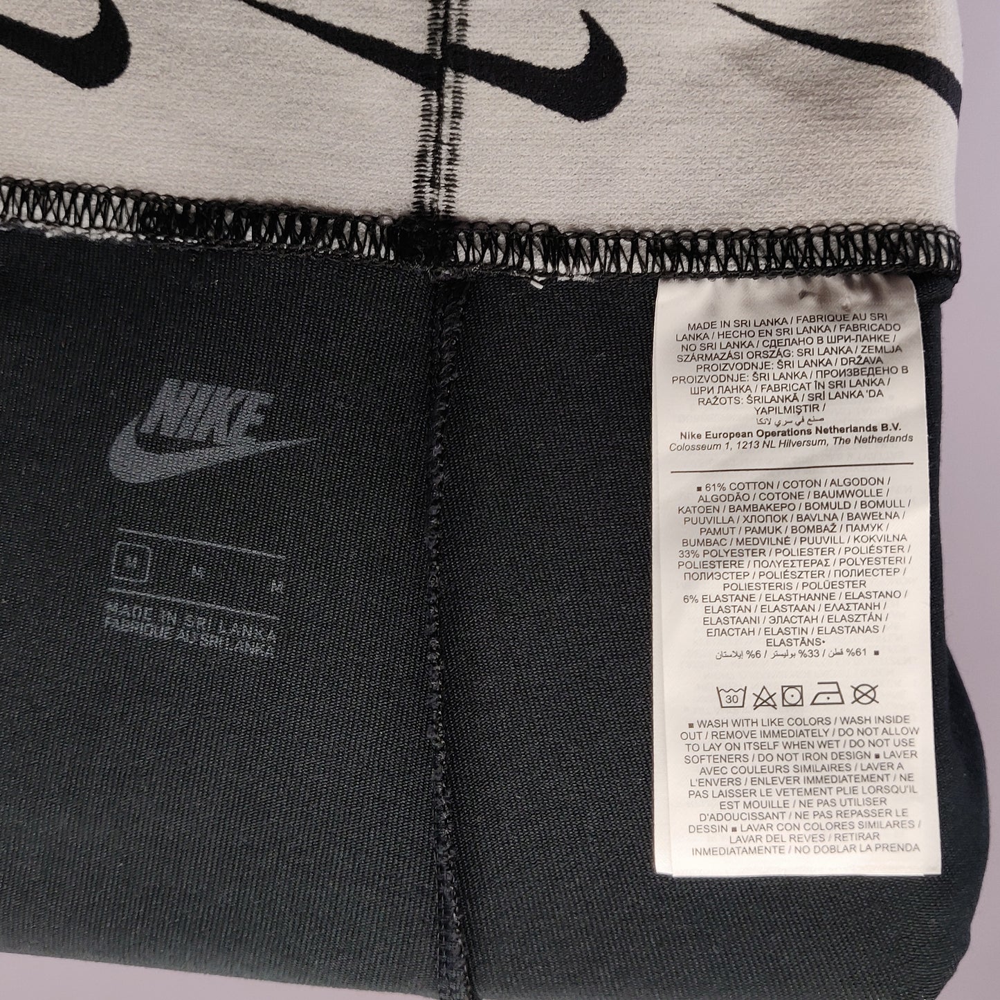 Nike Sportswear Club NSW Black High Rise Compression Leggings Women Medium
