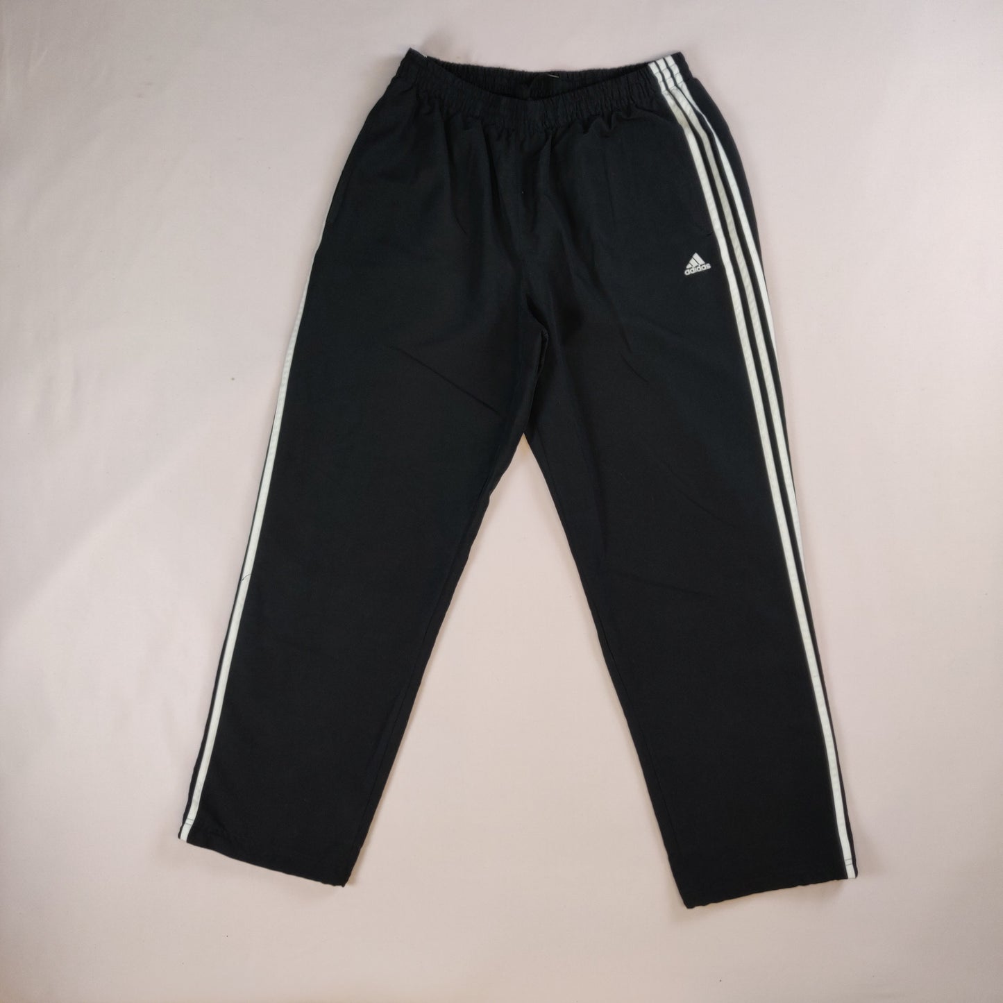 Adidas Essentials Black Track Pants Windbreaker Tracksuit Bottoms Men XL ~ X20044