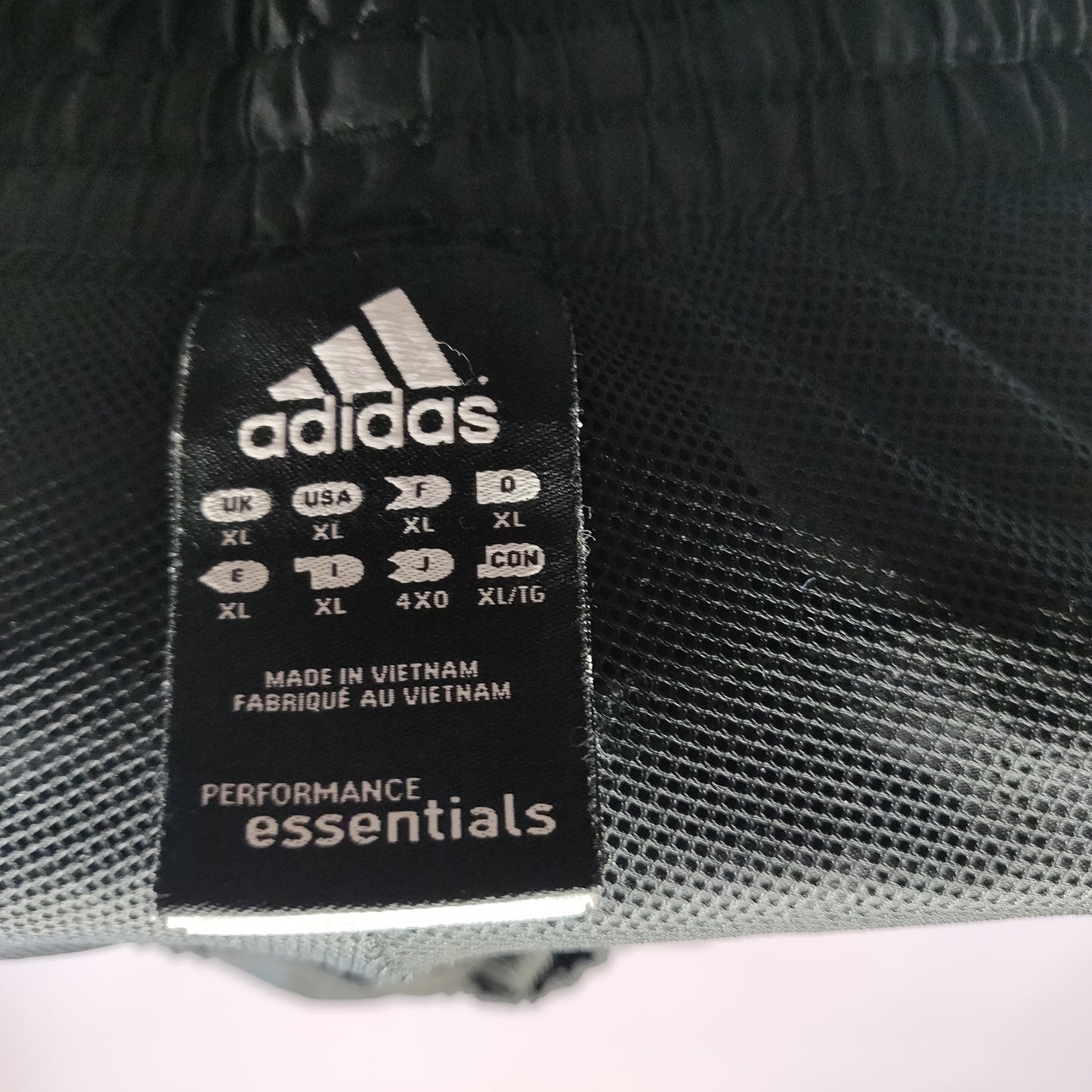 Adidas Essentials Black Track Pants Windbreaker Tracksuit Bottoms Men XL ~ X20044