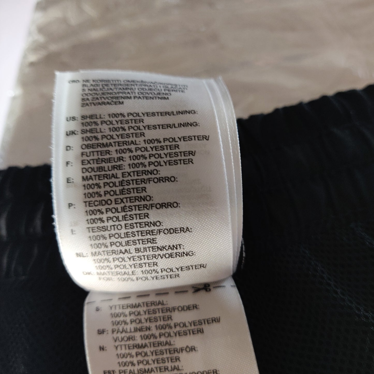 Adidas Essentials Black Track Pants Windbreaker Tracksuit Bottoms Men XL ~ X20044