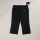 Nike Dri-Fit Black Capri Pants Poly Slim Fit Leggings Women Size Small ~ 472352-010