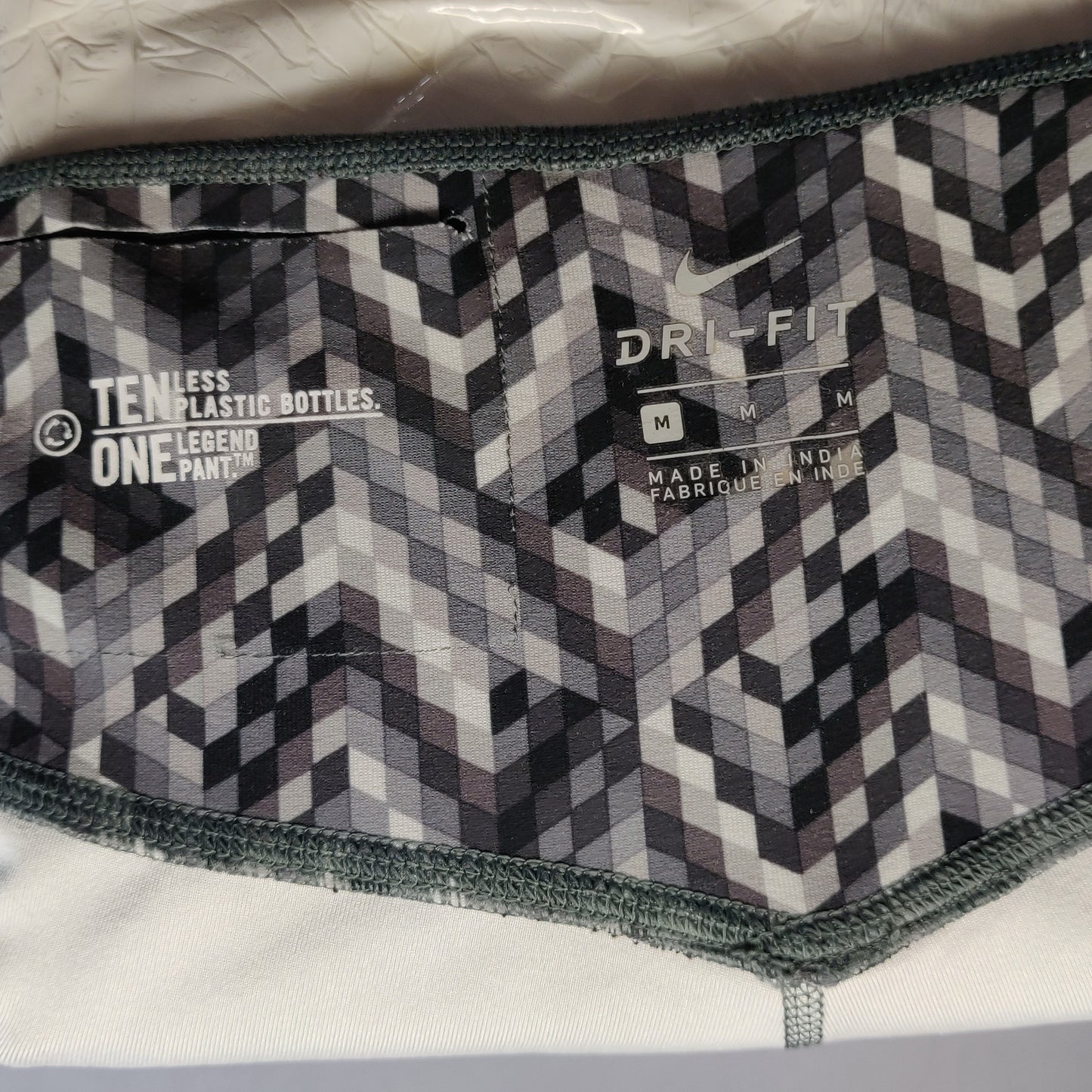 Nike Dri-Fit Power Legend Black Grey Capri Leggings Women Size Medium ~ 830467-021