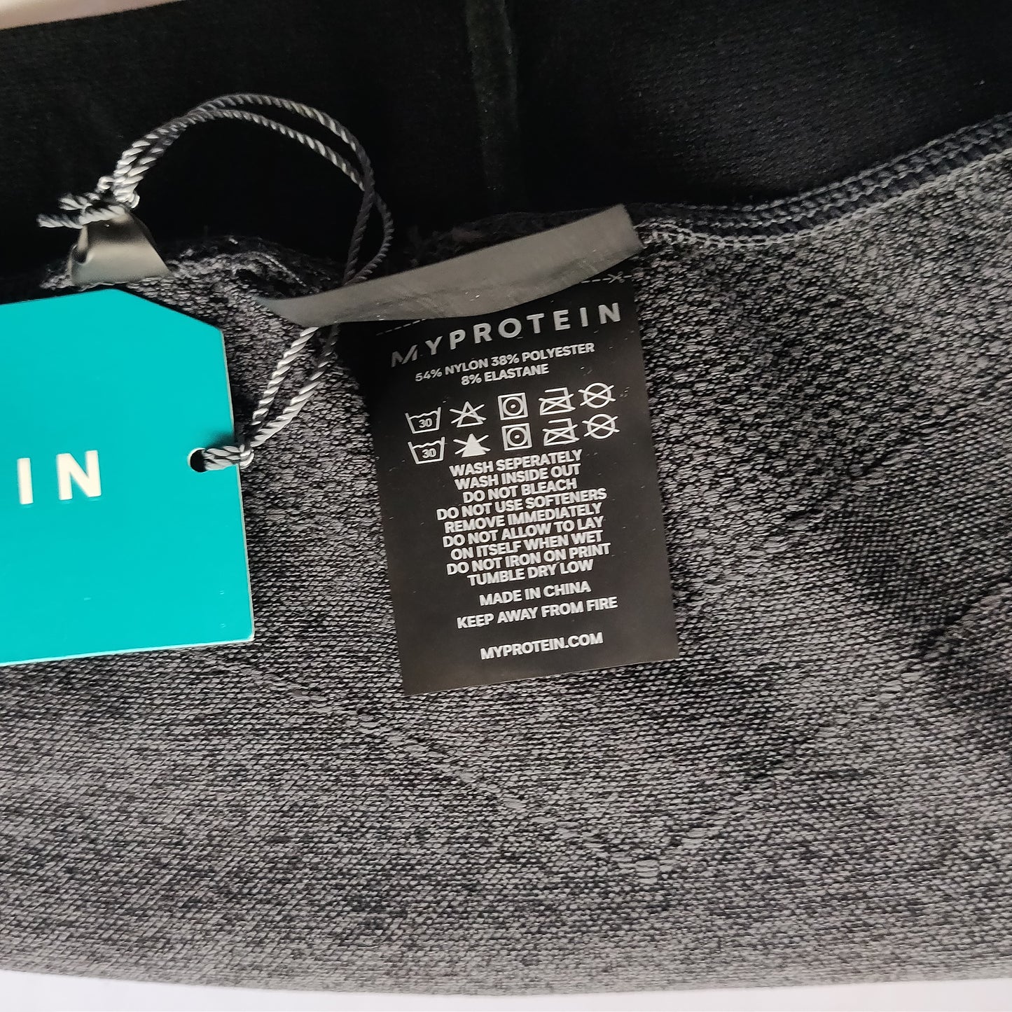 MyProtein Grey Inspire Seamless Gym/Yoga/Running Leggings Women Size Medium