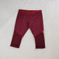 Adidas Stella McCartney Red Bordeaux Yoga/Running Capri Leggings Women Large