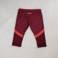 Adidas Stella McCartney Red Bordeaux Yoga/Running Capri Leggings Women Large