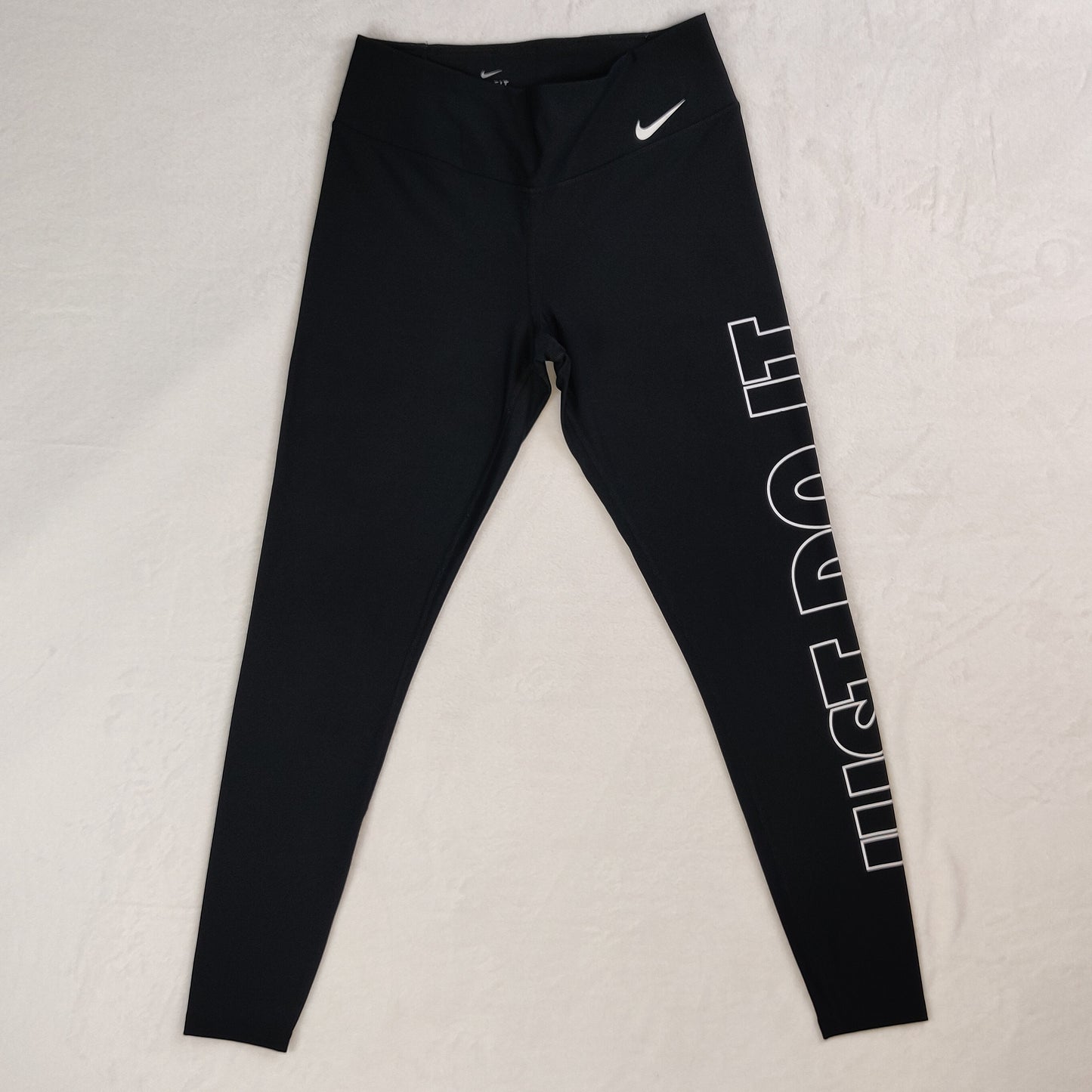Nike Dri-Fit Power Victory Just Do It Black Leggings Women Medium ~ AQ4642-010