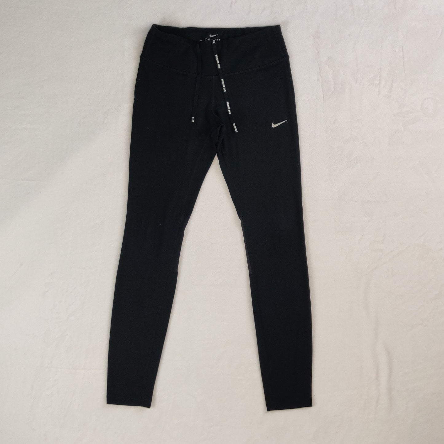 Nike Dri Fit Epic Run Tight Fit Black Mid Rise Leggings Women Size XS ~ 872261-011