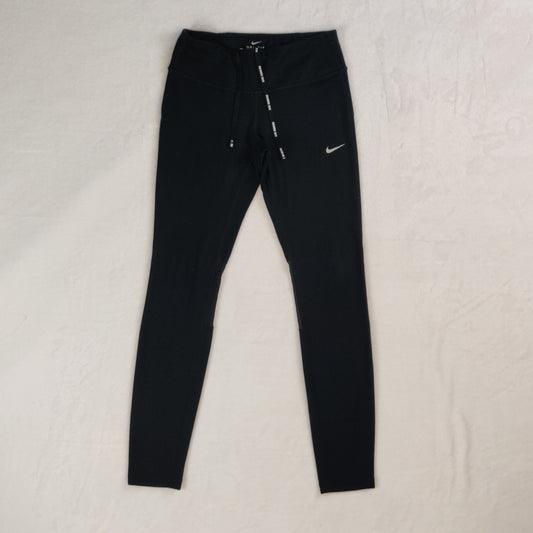 Nike Dri Fit Epic Run Tight Fit Black Mid Rise Leggings Women Size XS ~ 872261-011