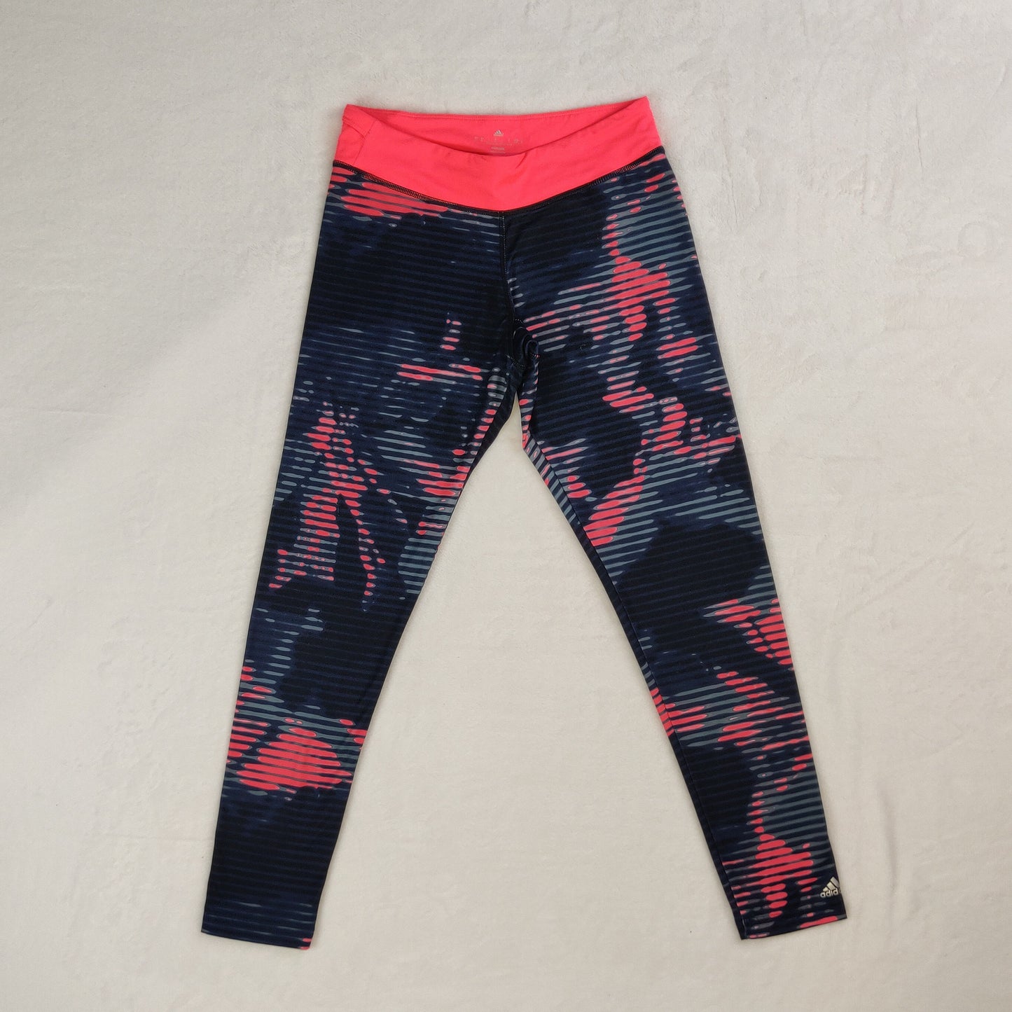 Adidas Climalite Pink Ultimate Fit Printed Leggings Women Small UK 8-10 ~ AB7163