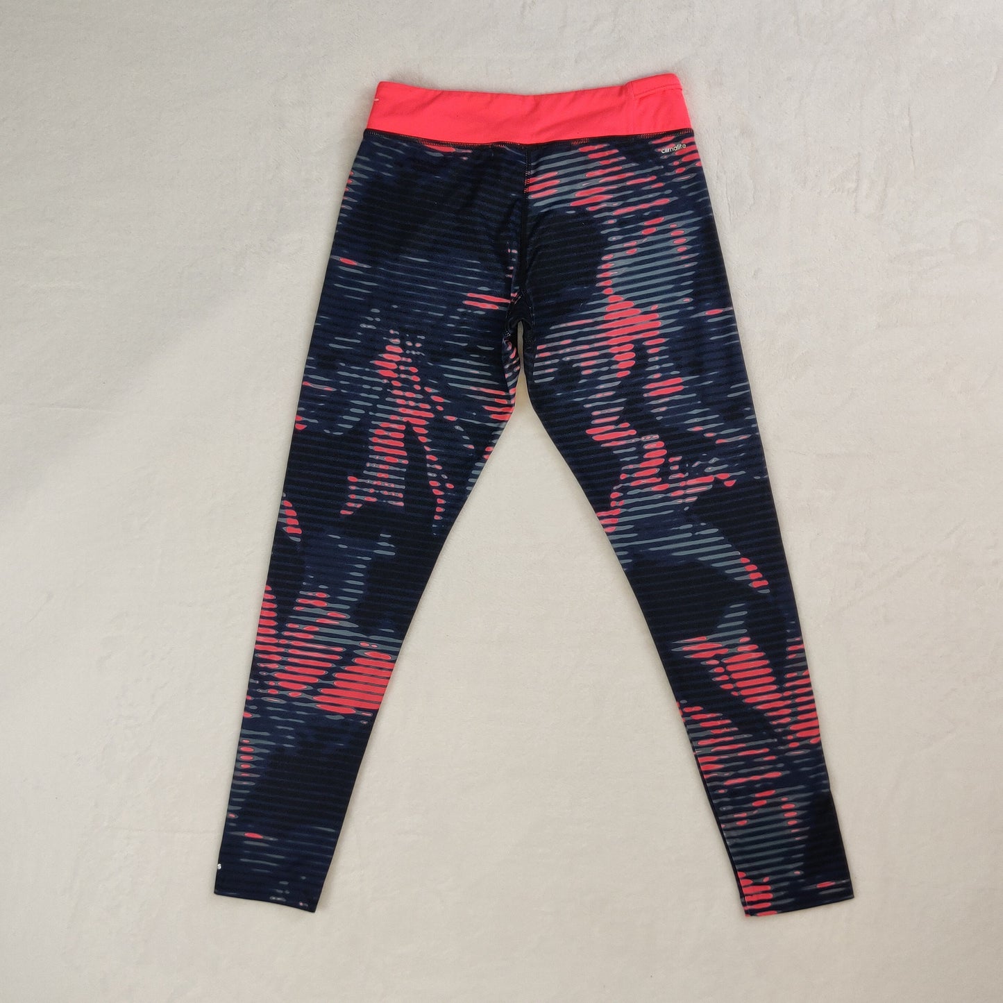 Adidas Climalite Pink Ultimate Fit Printed Leggings Women Small UK 8-10 ~ AB7163