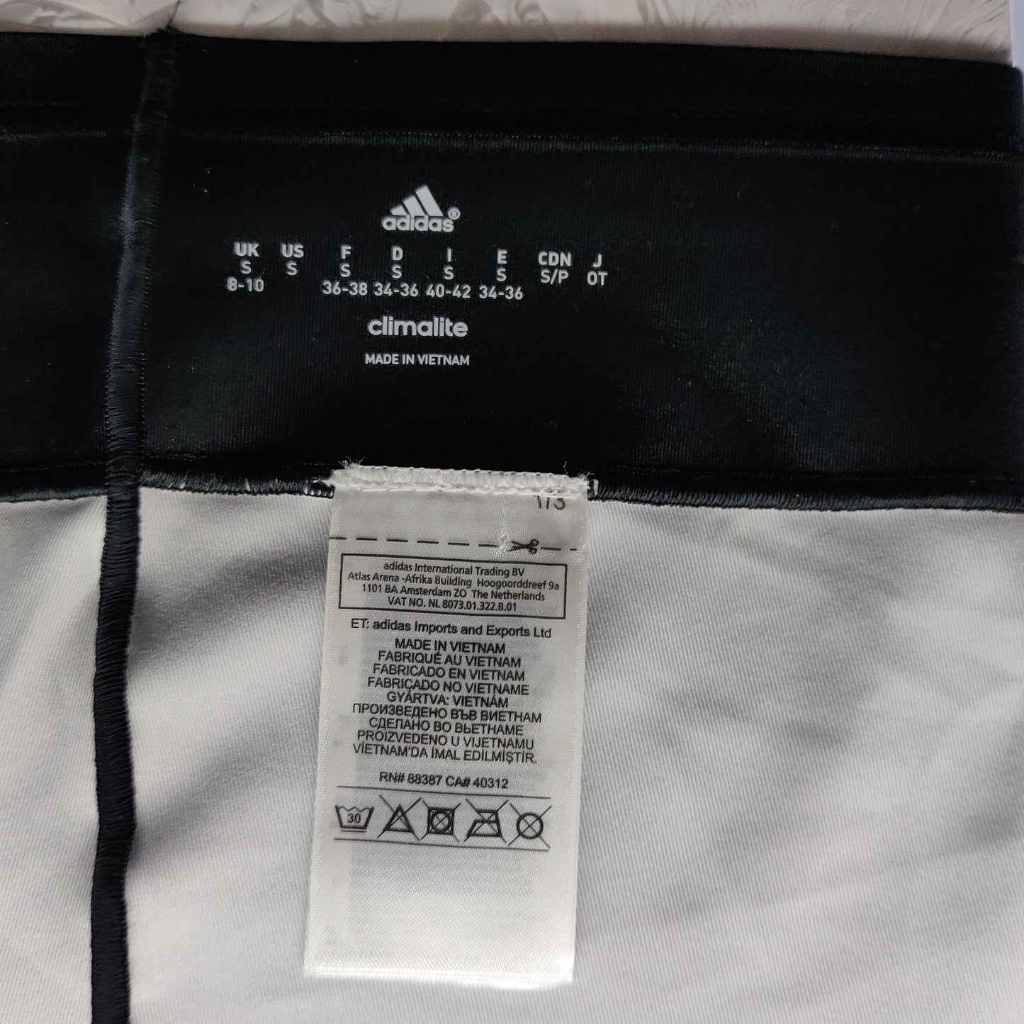 Adidas Climalite Black Grey Pink Ultimate City Capri Leggings Women Small ~ AJ5065