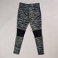 Nike Grey Scratch Print Armory Slate Compression Leggings Women Size Small
