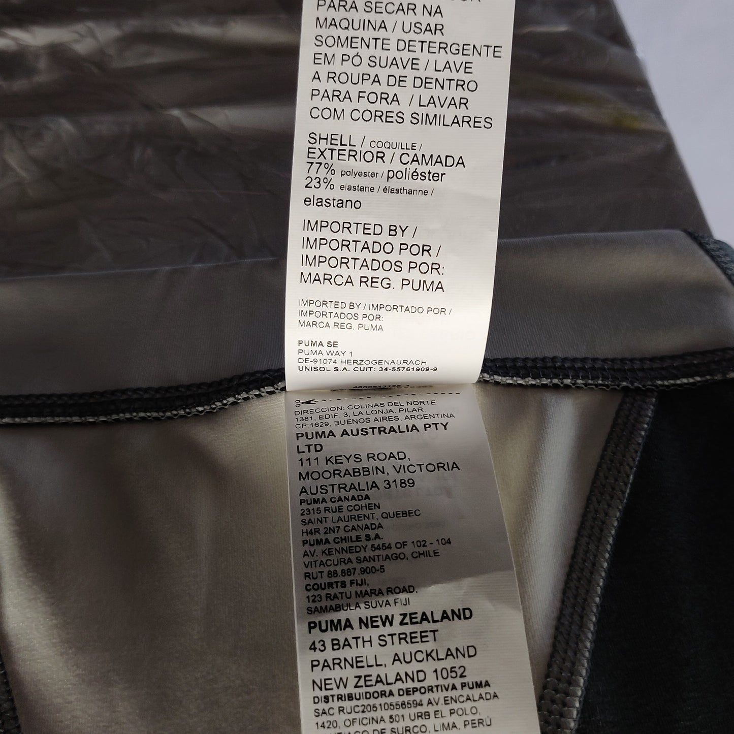 Puma DryCell Grey & White 7/8 Sweet Tight Leggings Women Medium ~ 518108-03