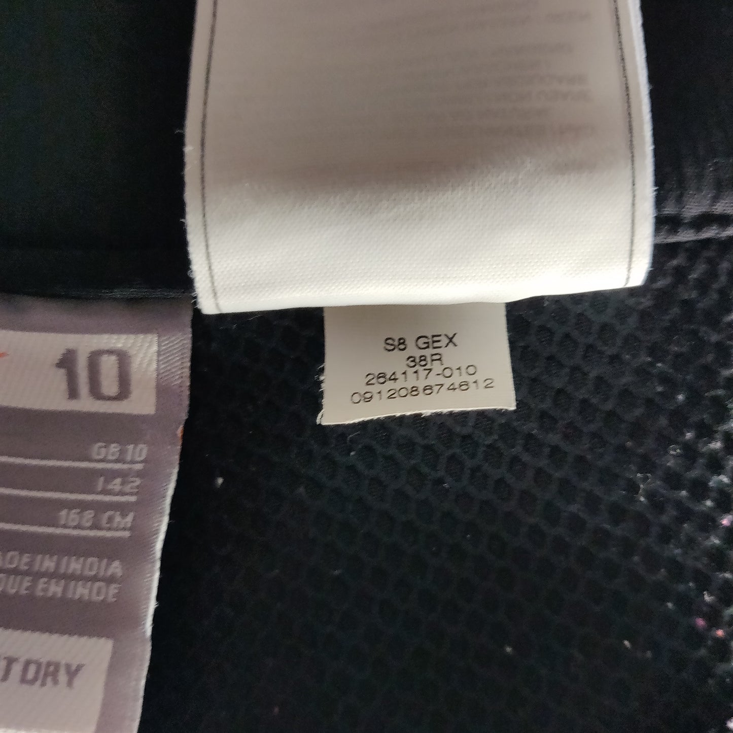 Nike Fit-Dry Vintage Y2K Black Windbreaker Track Pants Trousers Women Size UK 10