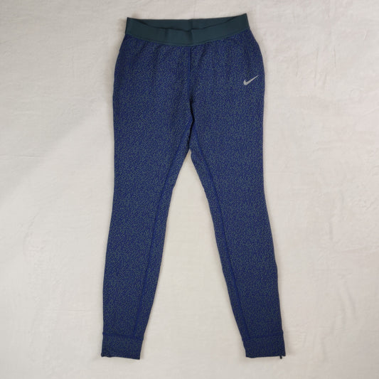 Nike Spodnie Knit Blue High Rise Ankle Zip Leggings Women Small ~ 620856-084