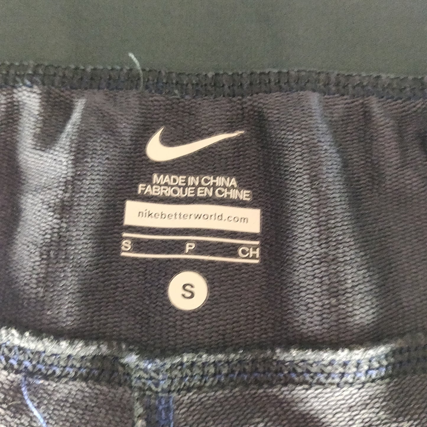 Nike Spodnie Knit Blue High Rise Ankle Zip Leggings Women Small ~ 620856-084