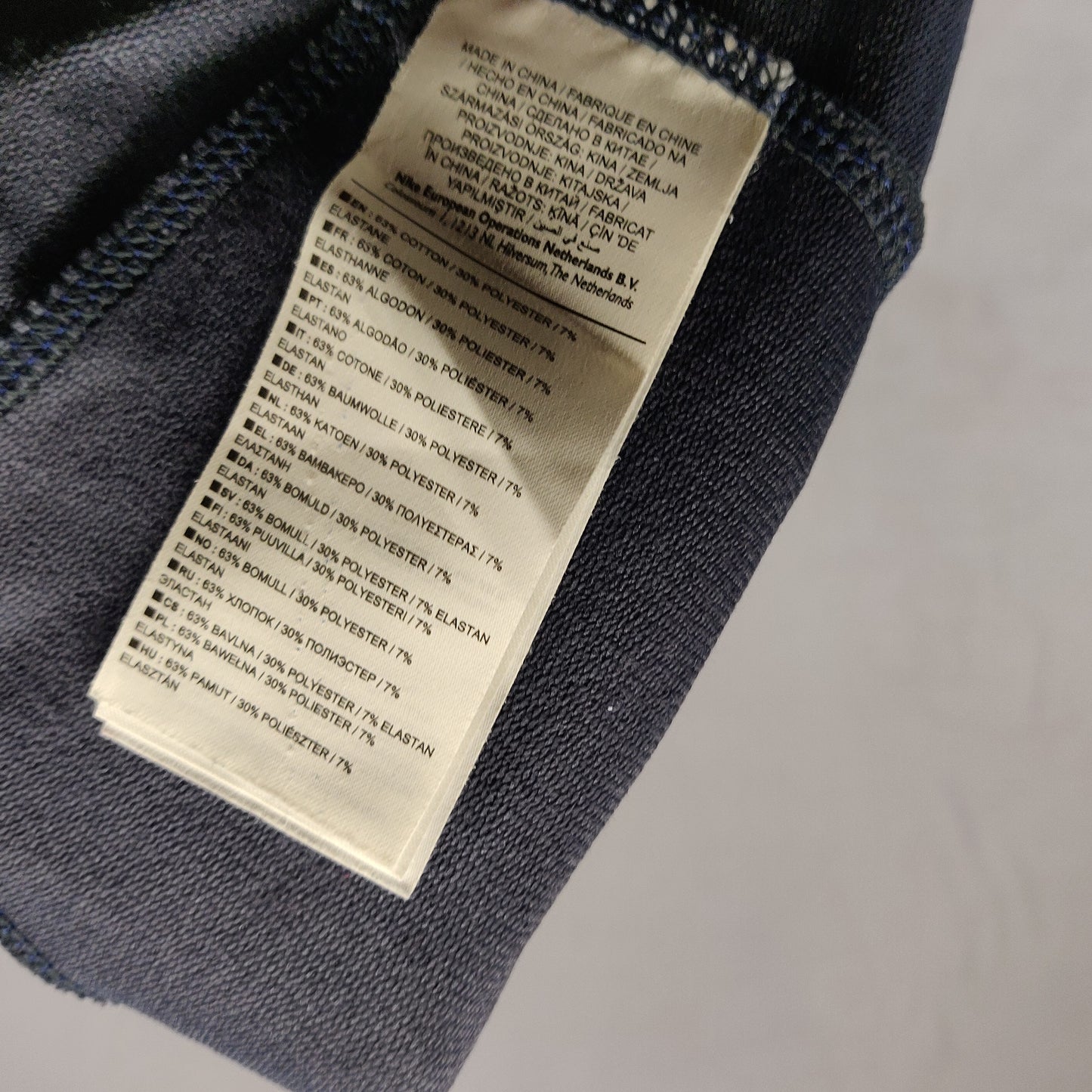 Nike Spodnie Knit Blue High Rise Ankle Zip Leggings Women Small ~ 620856-084