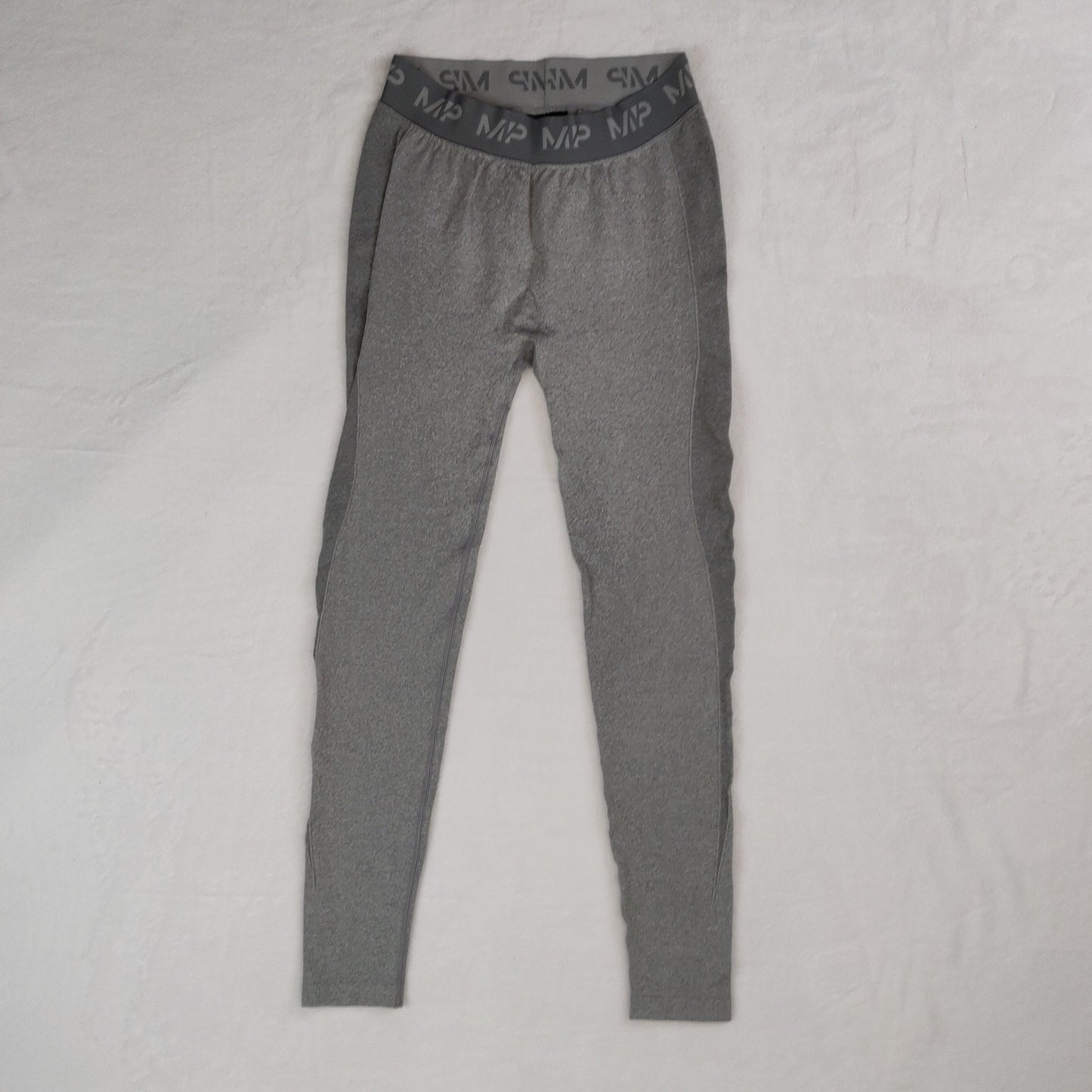 MyProtein MP Grey Mid Rise Compression Leggings Women Size Medium