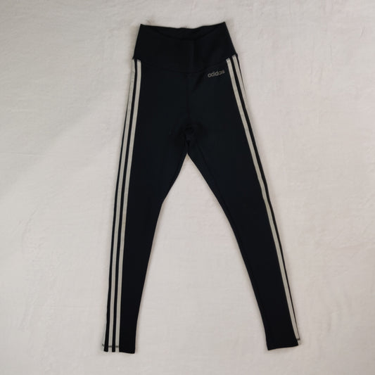 Adidas Climalite Designed 2 Move Black High Rise Leggings Women XS ~ DU2040