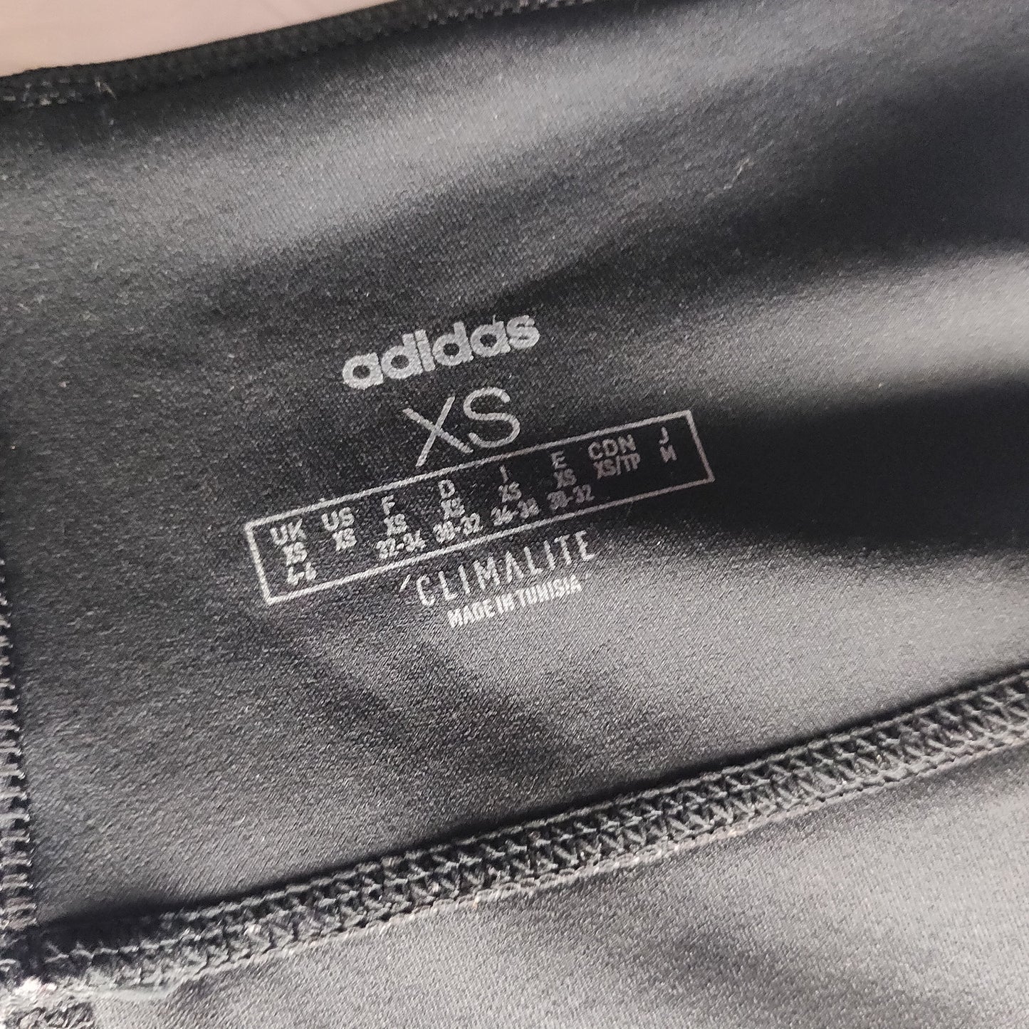 Adidas Climalite Designed 2 Move Black High Rise Leggings Women XS ~ DU2040