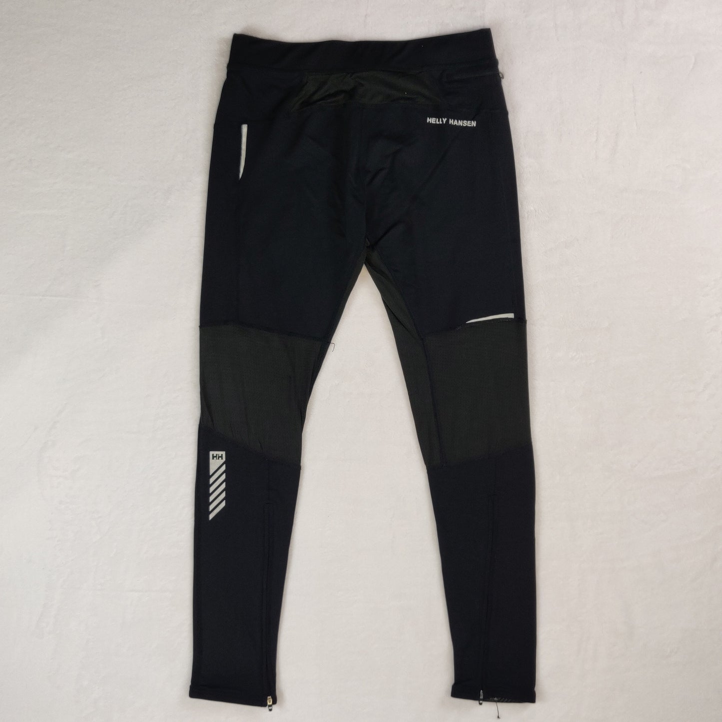 Helly Hansen Black Ankle Zip Mid Rise Compression Leggings Women Large