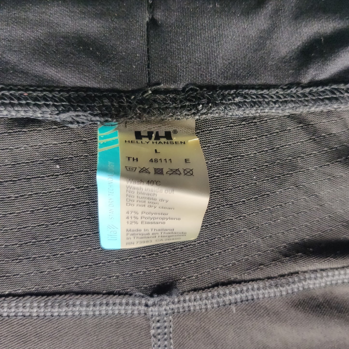 Helly Hansen Black Ankle Zip Mid Rise Compression Leggings Women Large