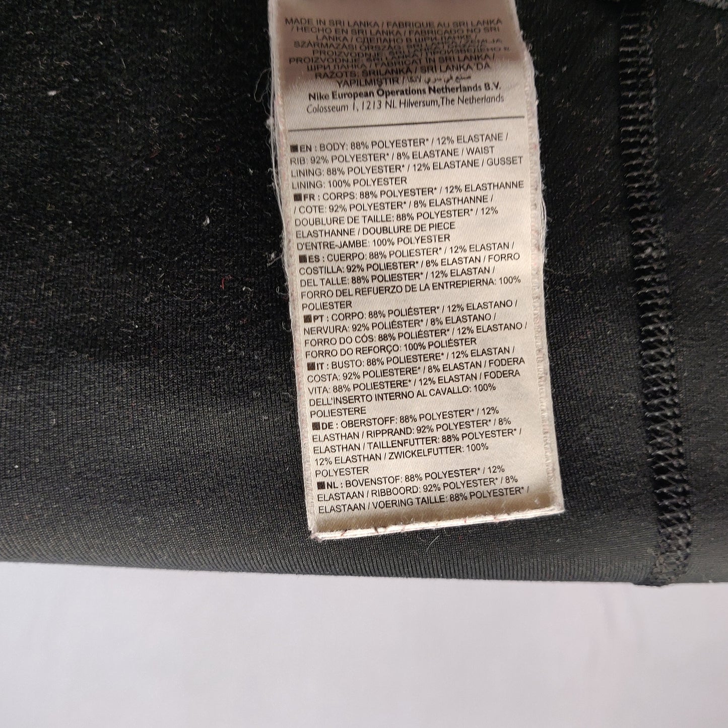 Nike Dri-Fit Power Speed Legend Black Capri Leggings Women Medium ~ 833061-010