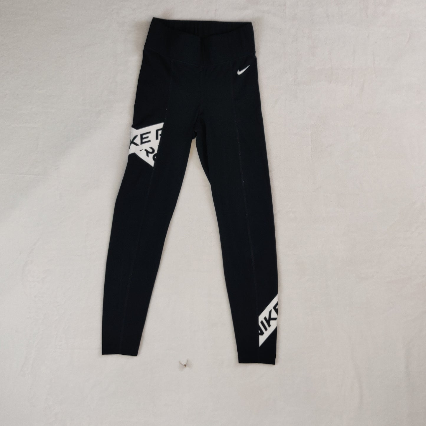 Nike Pro Dri-Fit W NP 7/8 Graphic Black High Rise Leggings Women XS ~ CU4652-010
