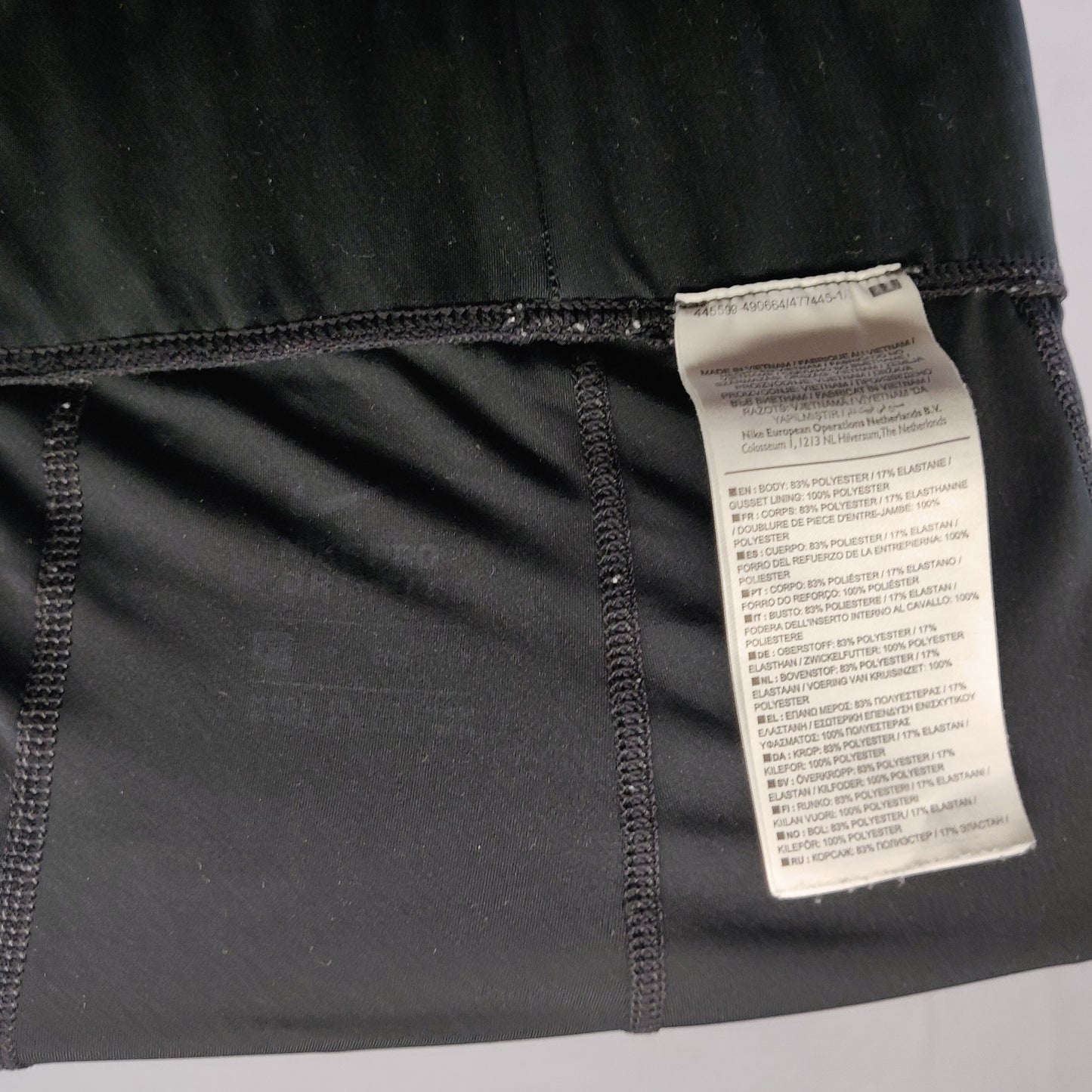 Nike Pro Dri-Fit W NP 7/8 Graphic Black High Rise Leggings Women XS ~ CU4652-010