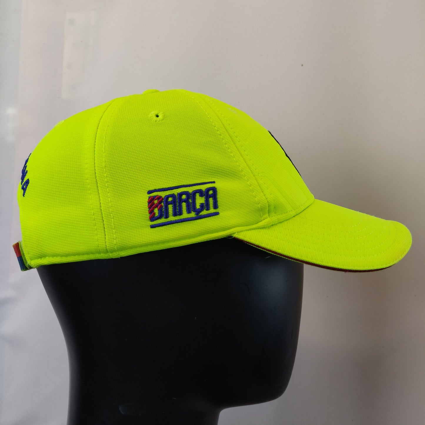 FC Barcelona Yellow Fluorescent Football Baseball Cap Hat Men Unisex One Size
