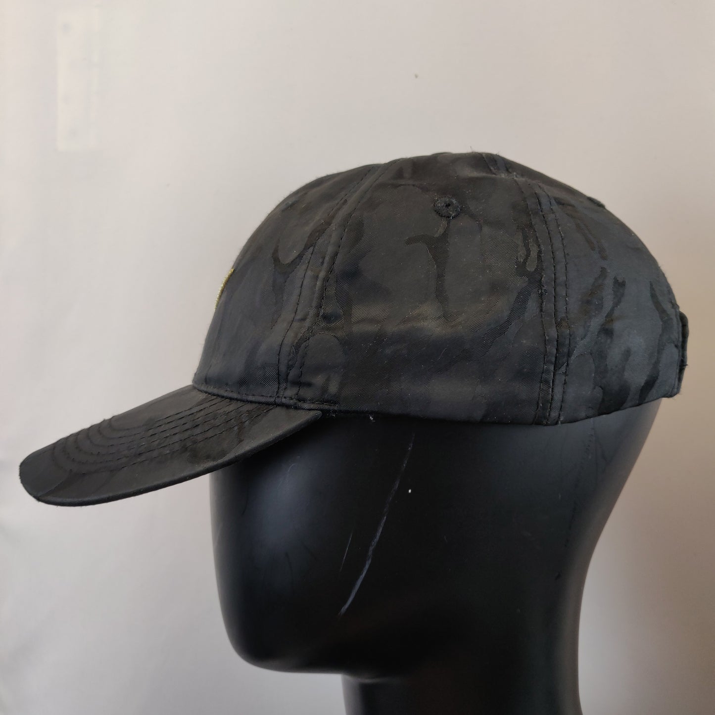 Nike Black Grey Camoflauge Swoosh Adjustable Baseball Cap Hat Men Unisex
