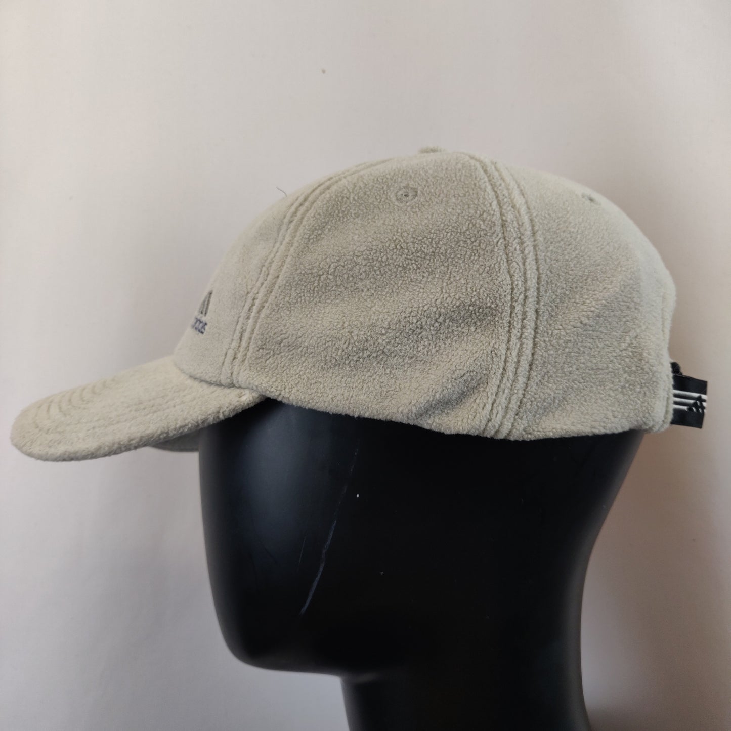 Adidas Vintage 90s Retro Grey Fleece Fluffy Baseball Cap Hat Men Unisex One Size