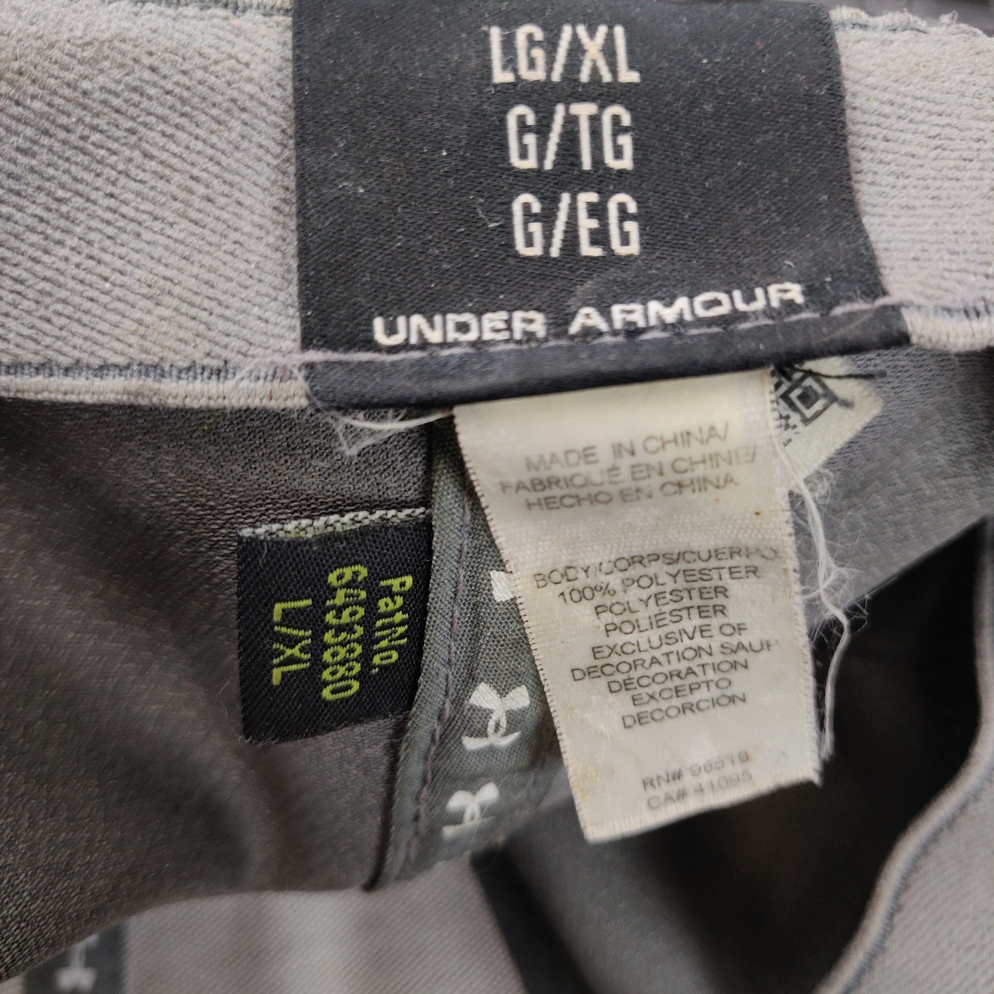 Under Armour Grey Embroidered Logo Golf Baseball Cap Hat Men Unisex Large / XL