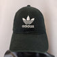 Adidas Black White Embroidered Logo Adjustable Baseball Cap Hat Men Unisex OSFM