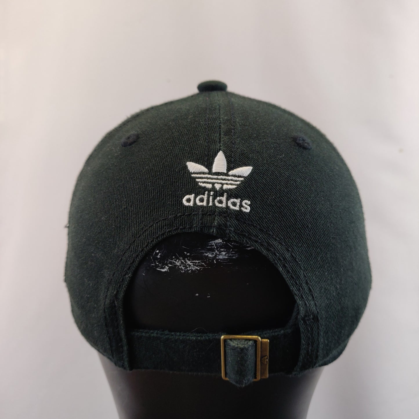 Adidas Black White Embroidered Logo Adjustable Baseball Cap Hat Men Unisex OSFM