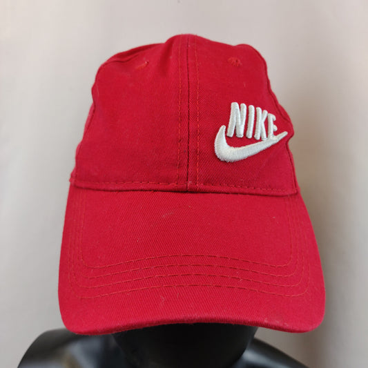 Nike Vintage Red Embroidered Swoosh Logo Golf Baseball Cap Men Unisex
