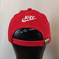 Nike Vintage Red Embroidered Swoosh Logo Golf Baseball Cap Men Unisex