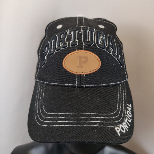 Hot Design Portugal Vintage Black Embroidered Logo Baseball Cap Hat Men Unisex