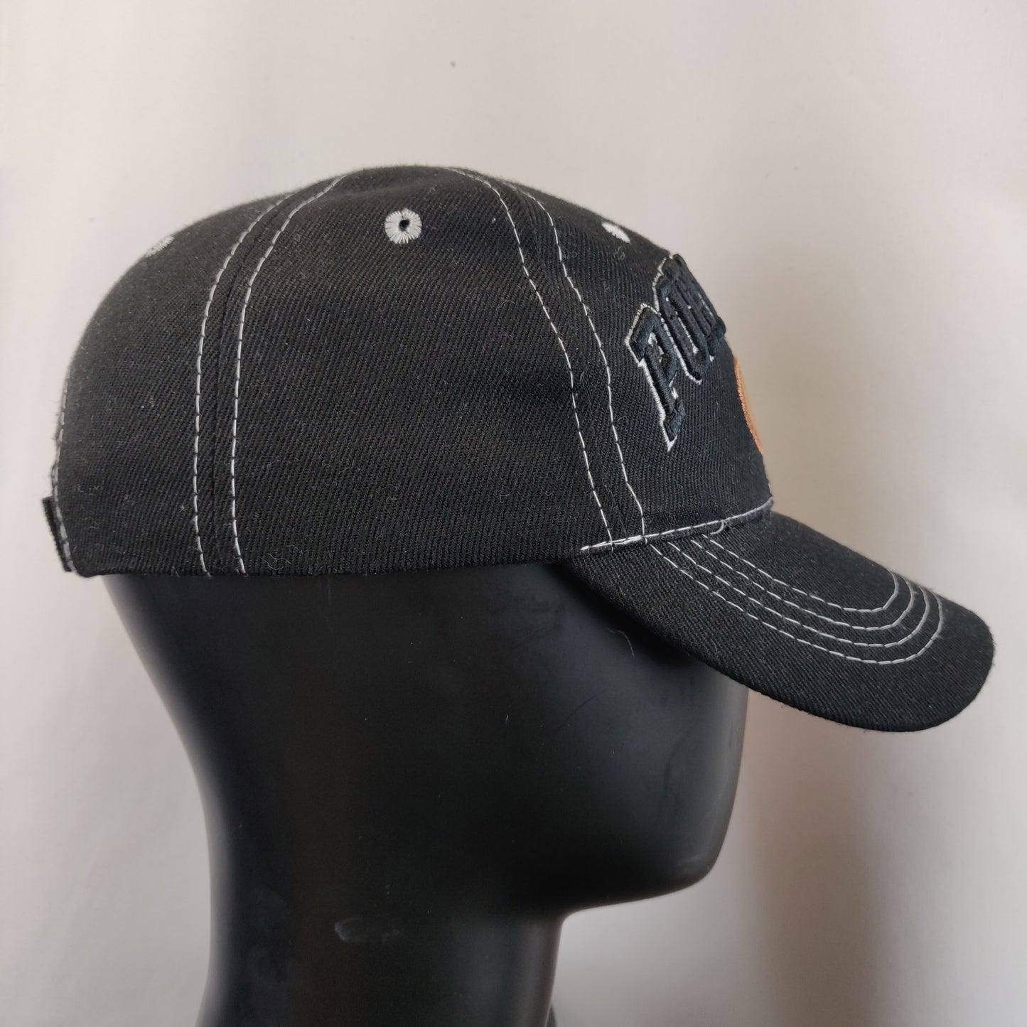 Hot Design Portugal Vintage Black Embroidered Logo Baseball Cap Hat Men Unisex