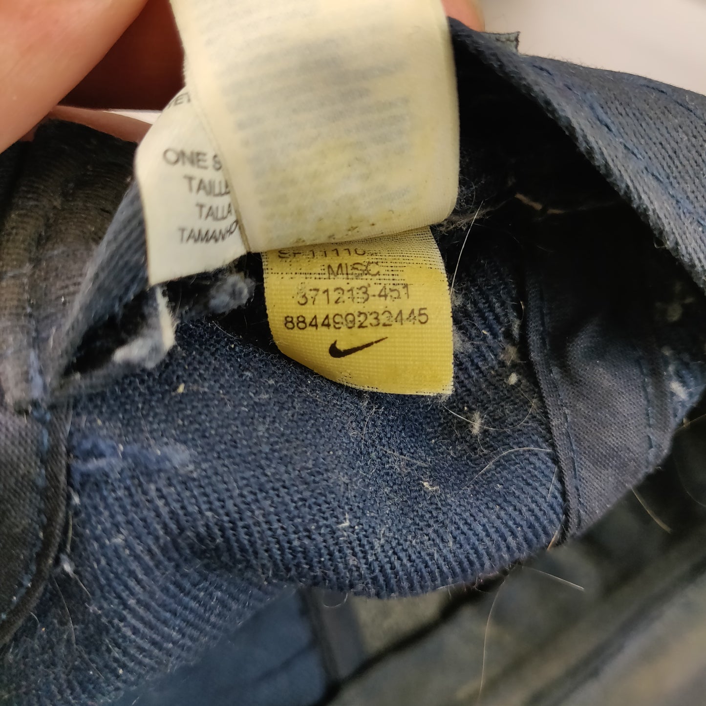 Nike Legacy 91 Swoosh Navy Blue Golf Baseball Cap Hat Men Unisex ~ 371213-451