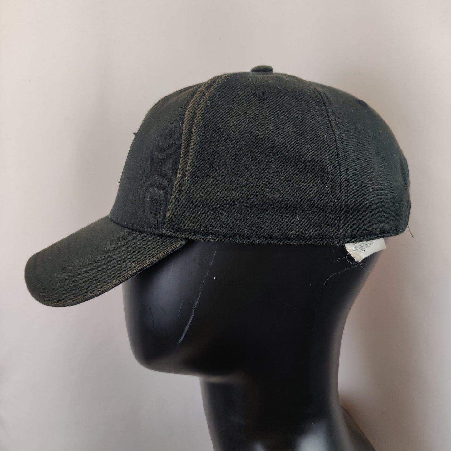 Adidas Black Cotton Trefoil A-Frame Baseball Cap Hat Men Unisex