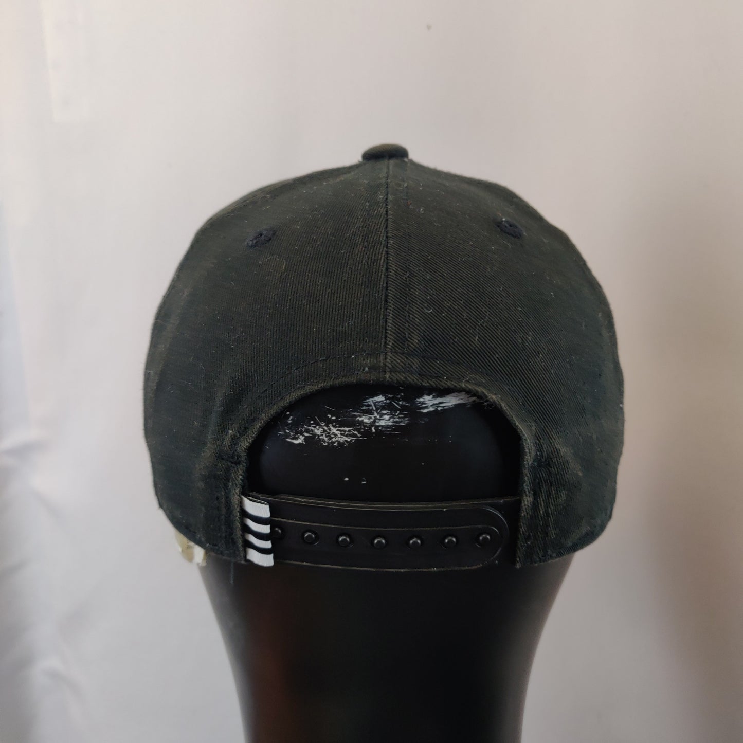 Adidas Black Cotton Trefoil A-Frame Baseball Cap Hat Men Unisex