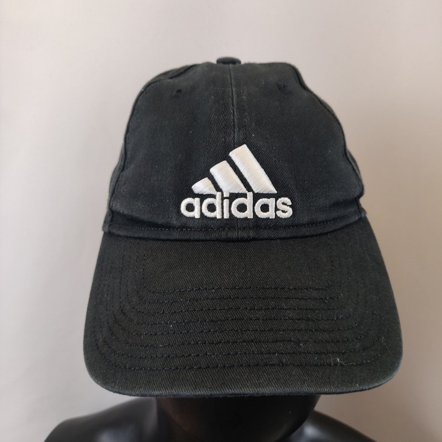 Adidas Black Embroidered Logo Baseball Cap Adjustable Youth Kids Boys Girls