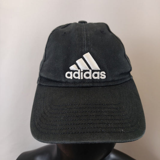 Adidas Black Embroidered Logo Baseball Cap Adjustable Youth Kids Boys Girls