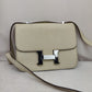 Hermès Constance 18 Mini White Pearl Leather Shoulder Bag Women