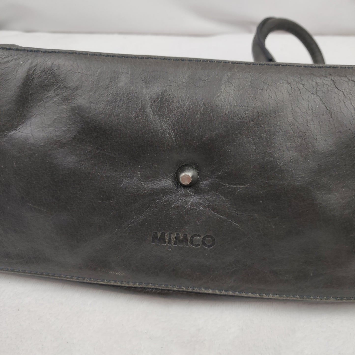 Mimco Enchanted Black Leather Shoulder Bag Handbag Women
