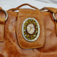 Gucci Vintage Brown Leather Shoulder Bag Handbag Women